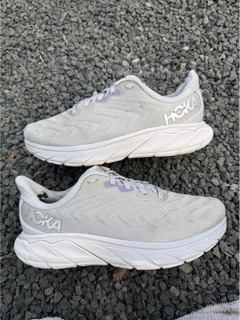 HOKA Arahi 6 Harbor Mist Silver Size 8W 6.5M